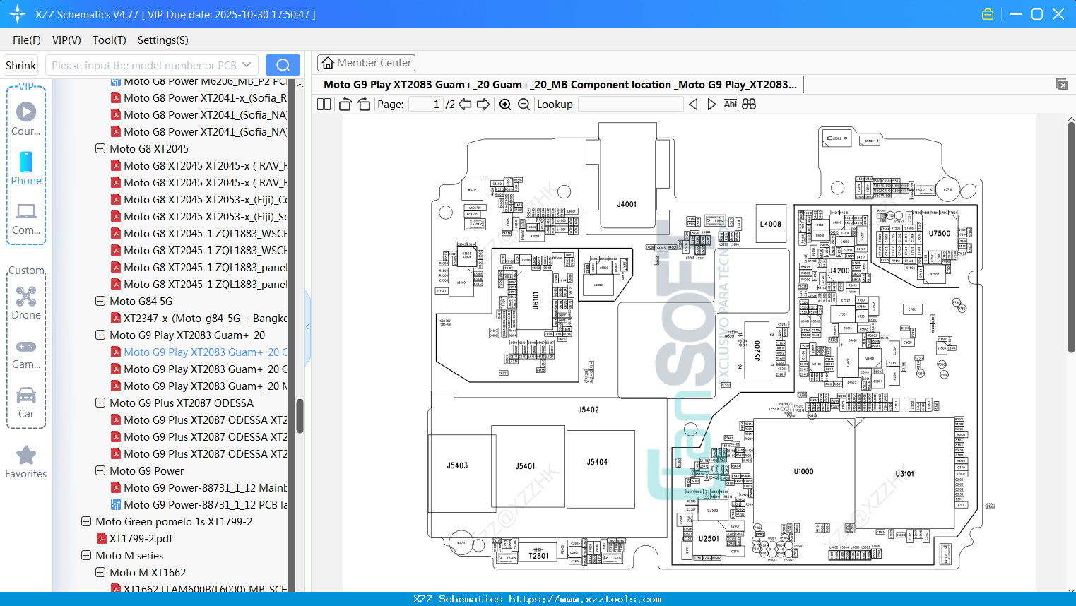 Motorola Moto G9 Play XT2083 Guam+_20 Guam+_20_MB Component Location _Moto G9 Play_XT2083